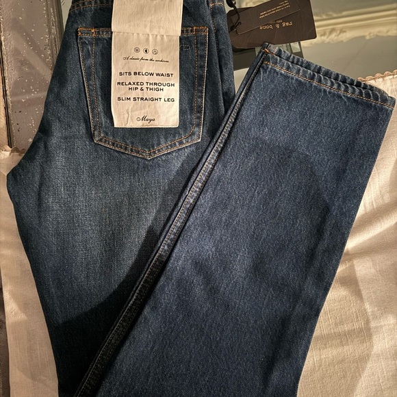 rag & bone Denim - rag & bone Women’s Dark Blue Straight Leg Jeans Size 23. NWT